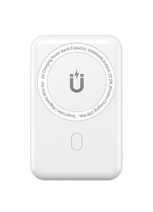 Внешний аккумулятор wiwu snap cube- magnetic wireless charger power bank 10000mah sc1000wht (3c) white