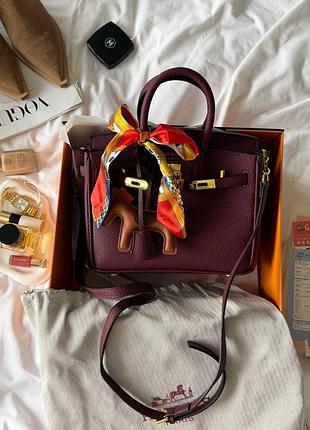 Hermès birkin 25 burgundy/gold 25 x 19 x 12