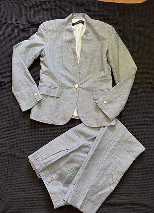 Костюм брючний льон zara