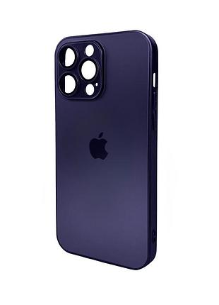Чохол для смартфона ag glass matt frame color logo for apple iphone 15 pro max deep purple (agmattframeip15pmpurple)