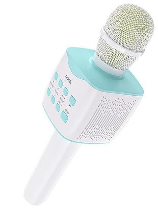 Портативная колонка-микрофон hoco bk5 cantando karaoke microphone, 5w, blue (6931474742308)
