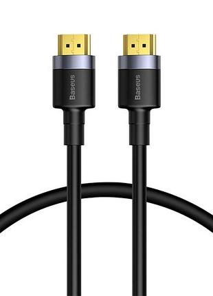 Кабель baseus cafule 4khdmi male to 4khdmi male adapter cable 1m black (cadklf-e01)