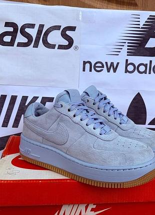 Кросівки nike air force 1 upstep lx замшеві