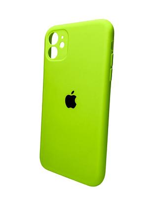 Чохол для смартфона silicone full case aa camera protect for apple iphone 11 pro кругл 24,shiny green (fullaakpi11p-24)