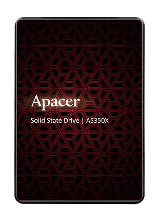 Накопичувач ssd apacer as350x 256gb 2.5" 7mm sataiii 3d nand (ap256gas350xr-1)