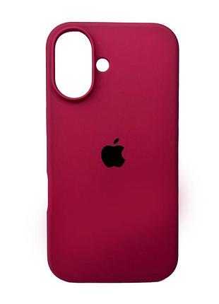 Чохол для смартфона silicone full case aa open cam for apple iphone 16 47,plum
