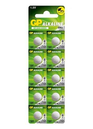 Батарейка gp 189/lr54/ag10 alkaline (10шт)