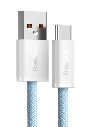 Кабель baseus dynamic series fast charging data cable usb to type-c 100w 1m blue (cald000603) 3