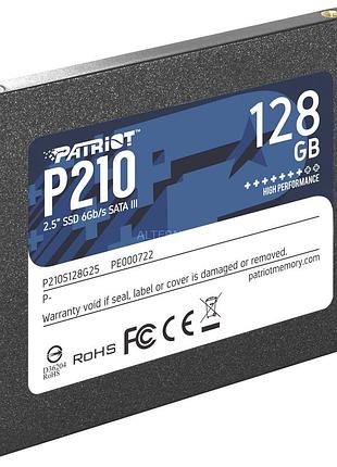 Накопичувач ssd patriot p210 128gb 2.5" 7mm sataiii 3d qlc (p210s128g25)