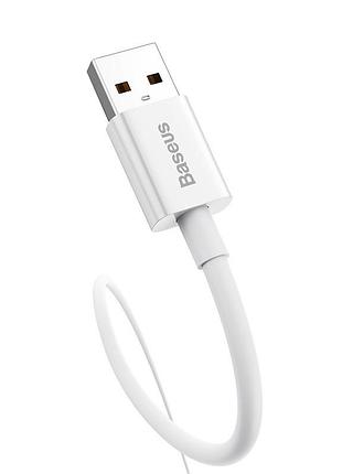 Кабель baseus superior series fast charging data cable usb to type-c 100w 1.5m moon white (p10320102214-02) 4