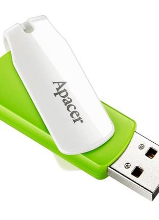 Флеш-накопичувач apacer usb 2.0 ah335 32gb green (ap32gah335g-1)