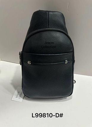 Сумка мужская черная backpack for men jasper кожа l99810-d (100)