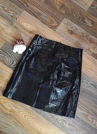 Кожаная юбка zara