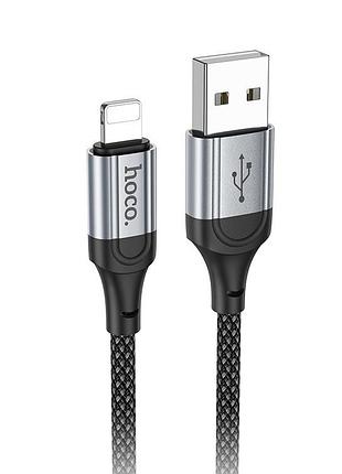 Кабель hoco x102 fresh charging data cable ip black (6942007608756)