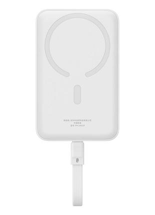 Внешний аккумулятор baseus magnetic mini wireless fast charge power bank type-c edition 10000mah 30w stellar white