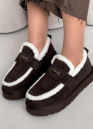 Сноубутсы rabi замшевые коричневые 40