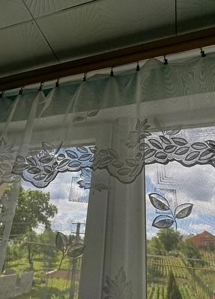 Товари для дому 🌈 тюль с орнаментом листьев 2,70*2,50