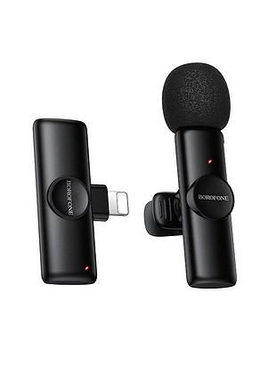 Беспроводная микрофонная система borofone bfk16 winner (lightning) black (6941991126482)