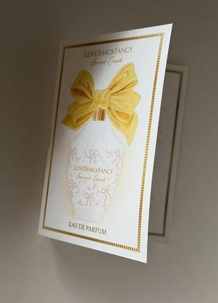 Love shack fancy secret crush parfum пробник парфумів