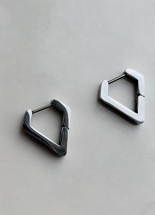 Середки silver smooth triangle 6