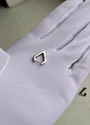 Середки silver smooth triangle 8
