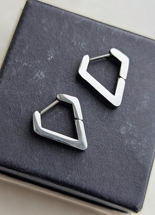Середки silver smooth triangle 5