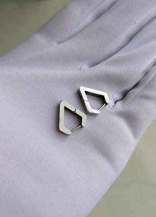 Середки silver smooth triangle 9