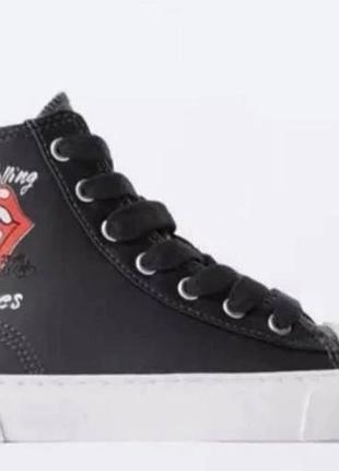 Кеды zara rolling stones 33р. в идеальном состоянии