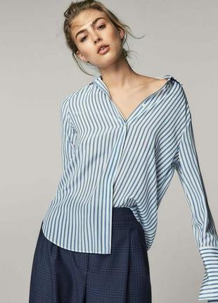 Брендовая рубашка в полоску