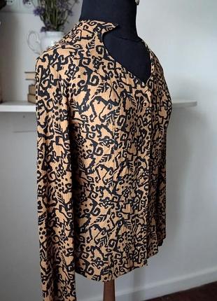 Вінтажна блуза ,льон віскоза, німеччина, l-xl
