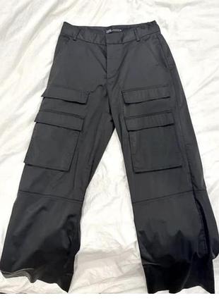 Женские брюки карго zara