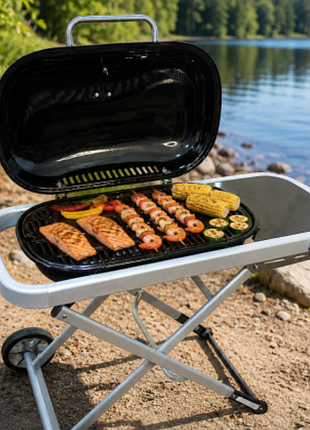 Газовый гриль weber traveler 100×45×80 см