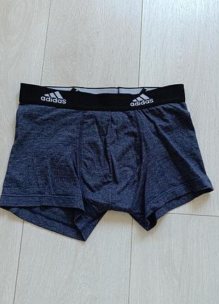 Сині труси чоловічі базові боксерки спортивні котонові adidas s c 8 36 44
