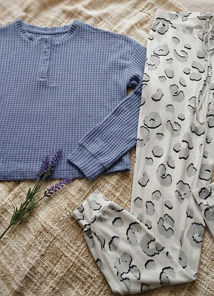 Пижама домашний костюм primark 2хс комбінована