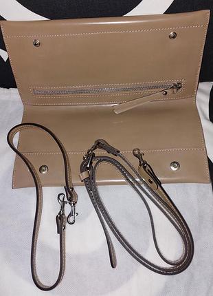Клатч gianni chiarini, натуральна лакована шкіра, made in italy