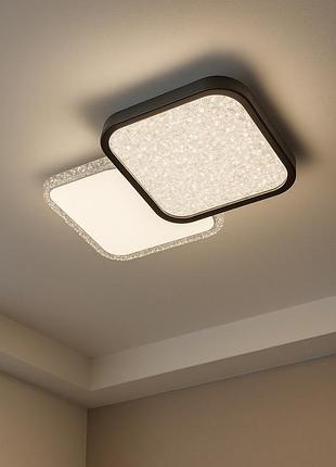 Светильник светодиодный synytsya led 2s rc 63w rc wh+bk light set