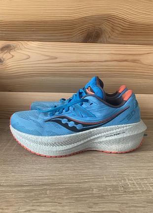 Бігові кросівки блакитні saucony triumph 20 ocean/redrock