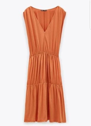 Трикотажное платье свободного кроя zara