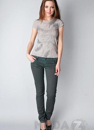 Джинси freesoul 54-4500*40 жіноч. зелений 27 (73 524)