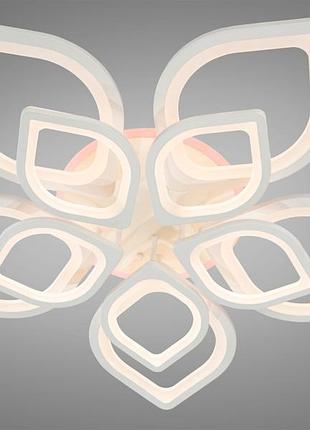 Потолочная led-люстра с диммером и подсветкой 8073/5+5bk led 3color dimmer