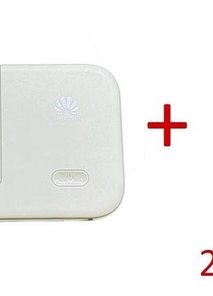 Роутер модем huawei хуавей e5372s-32 4g lte мобільний wi-fi роутер під sim карту + 2 білі антени