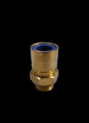 Фітінг прямий латунь d6mm аварійне m10x1mm різьба зовнішня