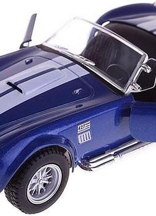 Дитяча колекційна машинка shelby cobra kt5322w інерційна синій