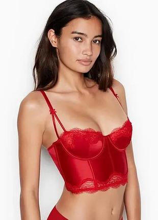 Елегантний романтичний корсетний бюстгалтер бра бюстьє victoria’s secret dream angels 75c🔥🔥🔥