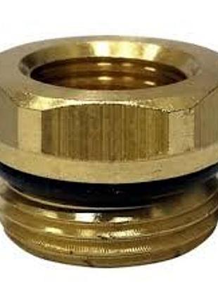 Фітінг перехідник латунь m16x1.5mm різьба зовнішня m12x1.5mm різьба внутрішня