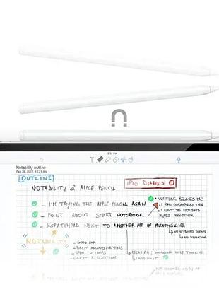 Стилус acefast v1 universal capacitive pen white 4