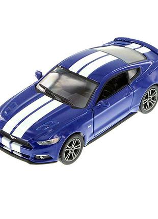 Дитяча модель машинки ford mustang gt (2015) kinsmart kt5386fw, 1:38 blue