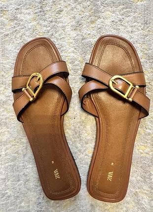 Шльопанці zara жіночі 38
