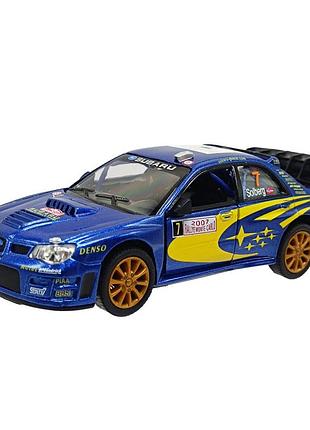 Модель автомобиля "subaru impreza" kt 5072 w(blue 2) 1:32 - 1:36