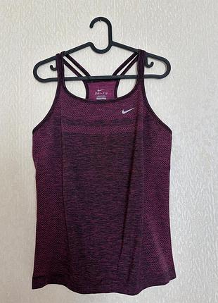 Nike dri - fit оригінал спортивна майка топ для бігу жіноча р. м